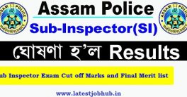 Assam Police Sub Inspector Cut off Marks 2023
