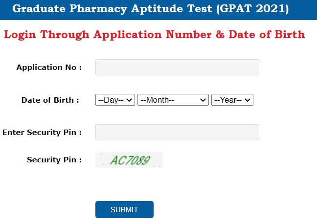 GPAT February Admit Card 2021