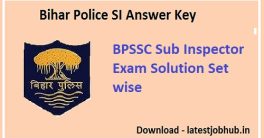 BPSSC Sub Inspector Solved Question Papers PDF