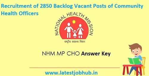 NHM MP CHO Answer Key 2021