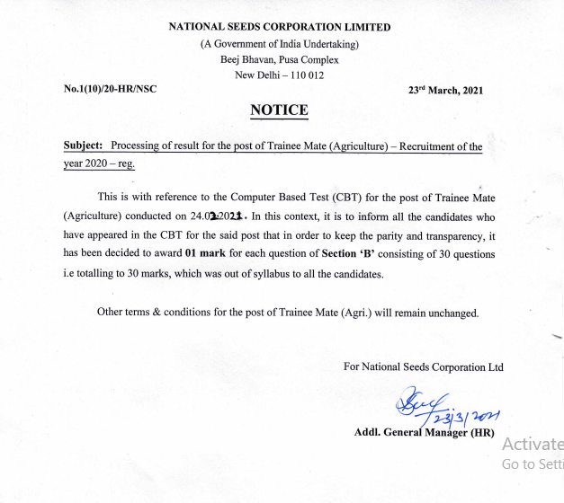 NSCL Notice