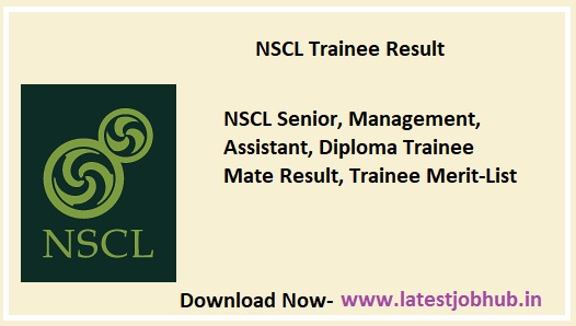 NSCL Trainee Result 2023-24