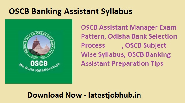 OSCB Banking Assistant Syllabus 2022