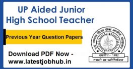 UP-Aided-Junior-School-Teacher Previous-Question-Papers-2021