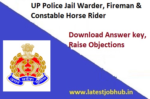 UP Police Jail Warder Answer Key 2022-