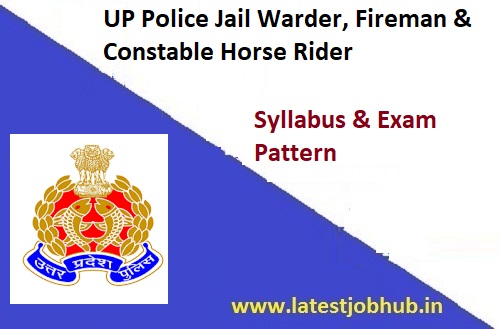 UP Police Jail Warder Syllabus