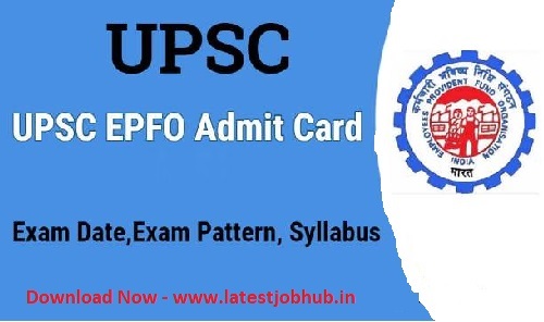 UPSC AO EO Admit Card