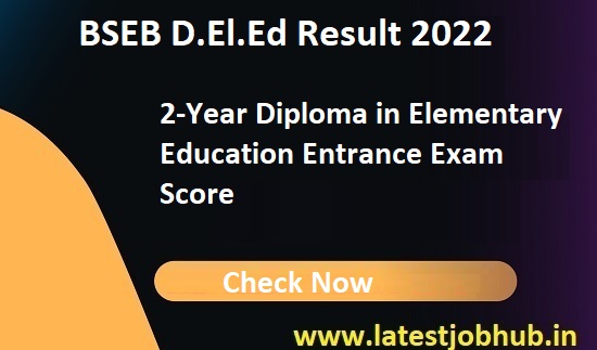 BSEB D.El.Ed Result 2022