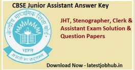 CBSE Junior Assistant Answer Key 2024