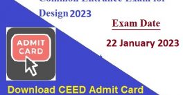 CEED Admit Card 2023