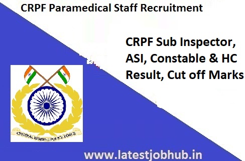 CRPF Paramedical Staff Result 