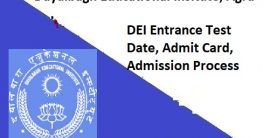 DEI UG PG Exam Hall Ticket