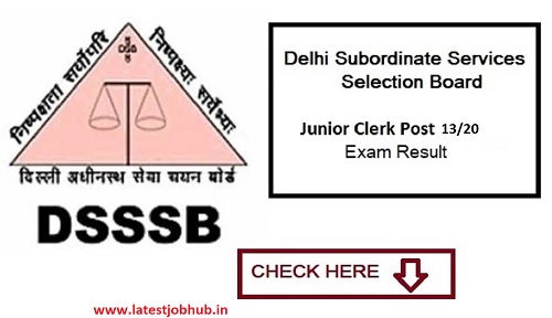 DSSSB Junior Clerk Result 2022