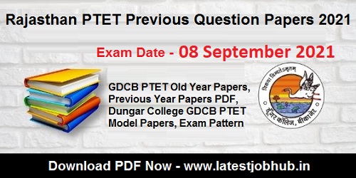 Dungar College pre B.Ed Question Papers