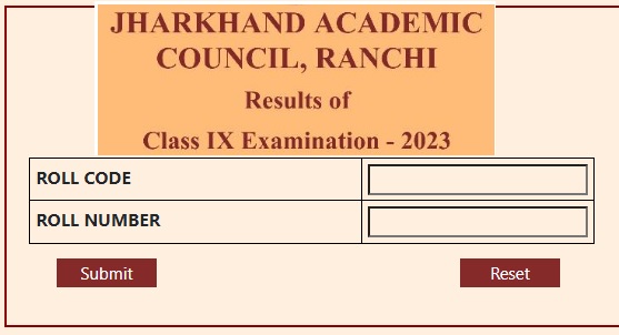 JAC 9th Result 2023-24 