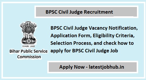 BPSC Civil Judge Recruitment 2023-24