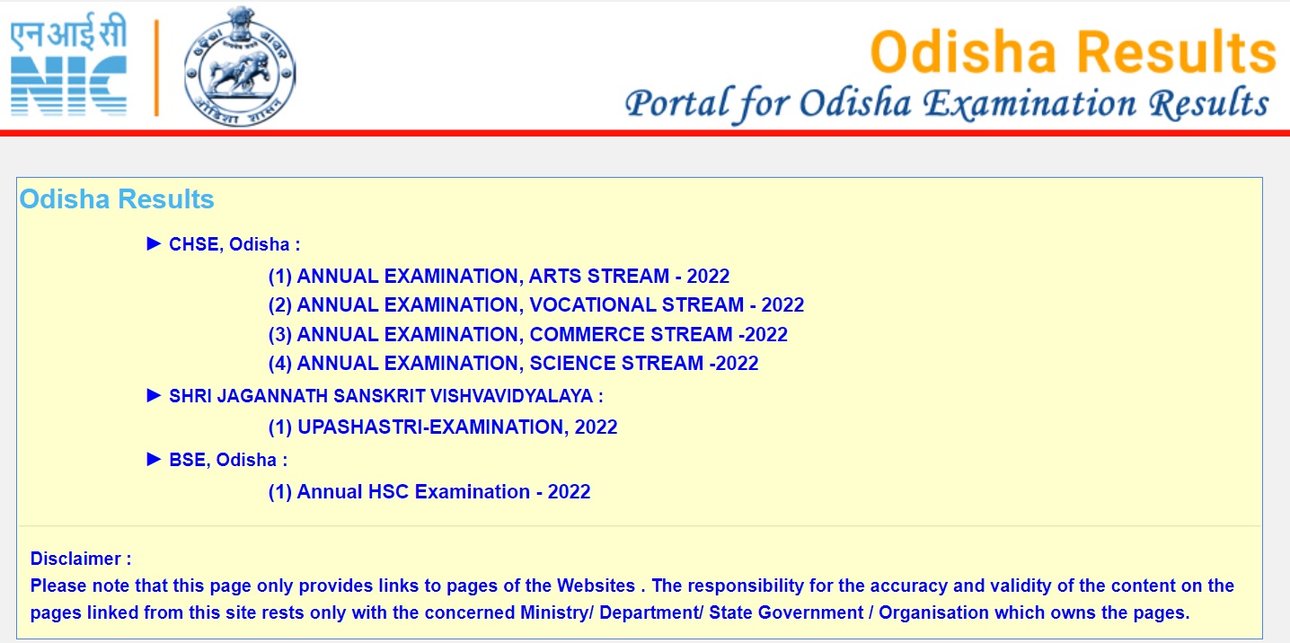 Odisha CHSE 12th Result 2023 