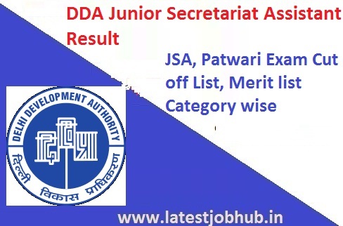 DDA Jr Secretariat Assistant Result