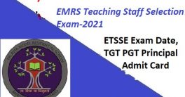 EMRS TGT PGT Admit Card 2022