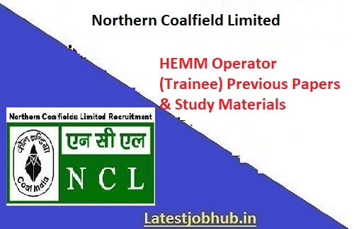 NCL HEMM Operator Old Question Papers