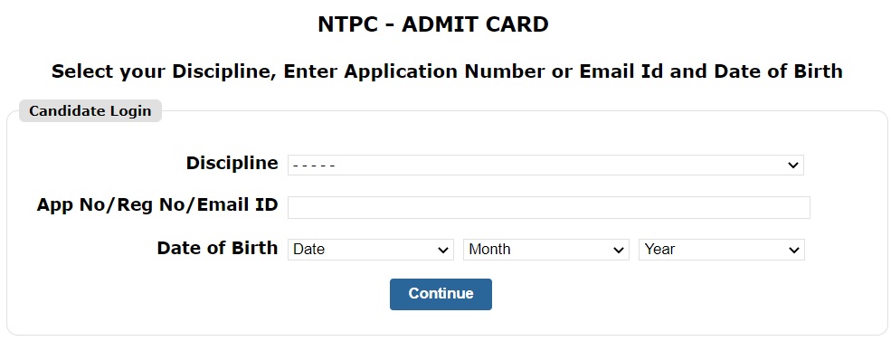 NTPC AE Admit Card 2023 