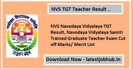 NVS TGT Teacher Result 2023-24