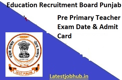 Punjab Pre Primary Teacher Admit Card