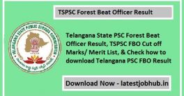 TSPSC Forest Beat Officer Cutoff List