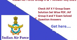 Indian Air Force Airmen Answer key 2022