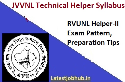 RVUNL Technical Helper Syllabus 2021