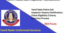 TN Police Sub Inspector Jobs