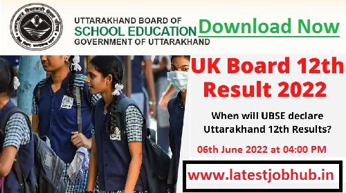 Uttarakhand Board 12th Result 2022