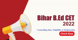 Bihar B.Ed CET Counselling Date