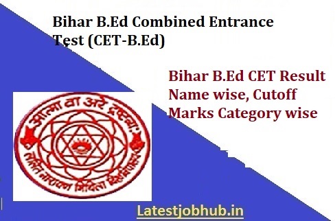 Bihar B.Ed CET Cut off Marks 2021