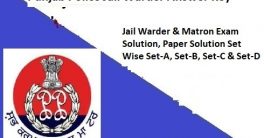 PSSSB jail Warder Exam Solution