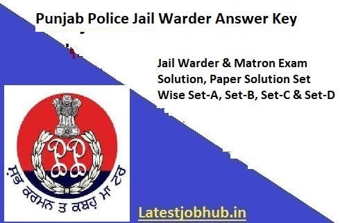 PSSSB jail Warder Exam Solution