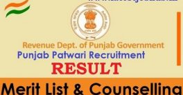 PSSSB Patwari Exam Result