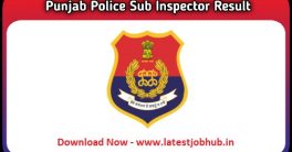 Punjab Police SI Result 2022