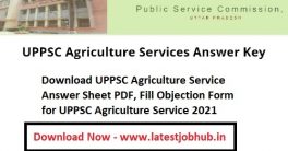 UPPSC Agriculture Services Answer Key 2021