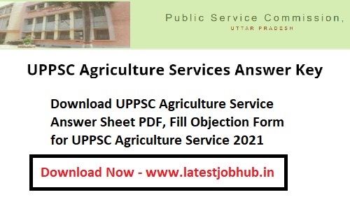 UPPSC Agriculture Services Answer Key 2021