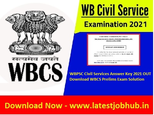 WBPSC Civil Services Answer Key 2021