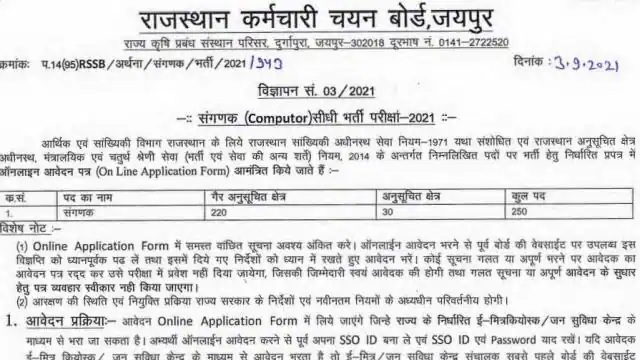 Rajasthan Sanganak Recruitment 