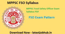 MPPSC FSO Syllabus 2023