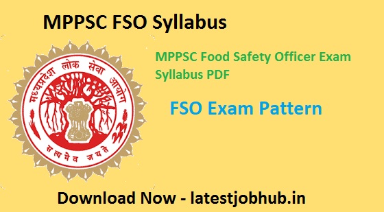 MPPSC FSO Syllabus 2023