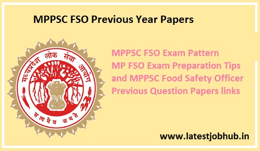 MPPSC FSO Previous Year Papers 2023-24