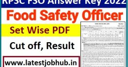 Rajasthan FSO paper Solution