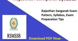 Rajasthan Sanganak Syllabus