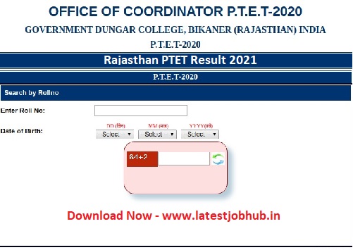 Rajasthan-PTET-Result-2021