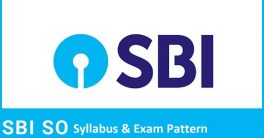 SBI Specialist Officer Syllabus