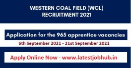 WCL Trade Apprentice Recruitment 2021